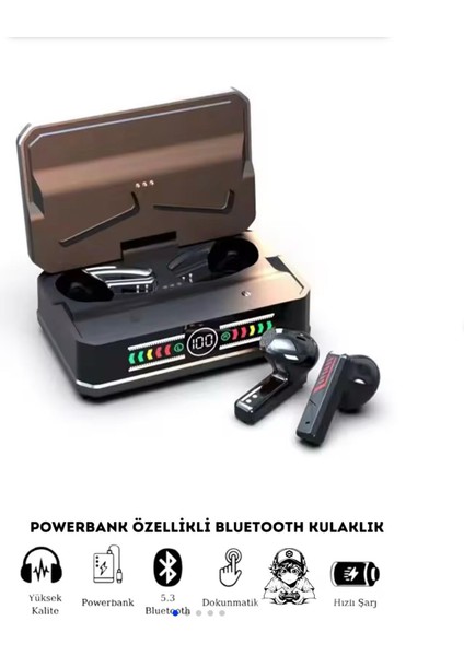 Bluetooth 5.3 Tws Gaming Kulaklık – Powerbank’li LED Ekranlı – Enc Çift Mikrofonlu model