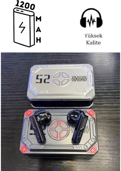 Bluetooth 5.3 Tws Gaming Kulaklık – Powerbank’li LED Ekranlı – Enc Çift Mikrofonlu model