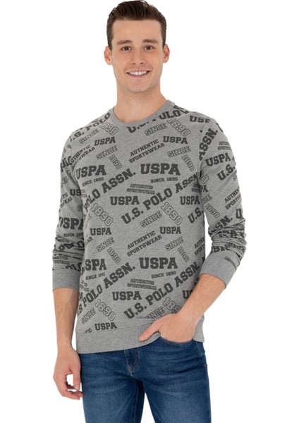 Erkek Gri Melanj Sweatshirt 1451942 modelleri