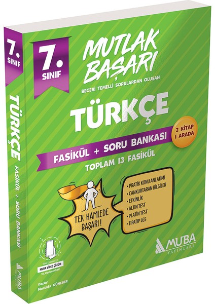 Mutlak Başarı 7. Sınıf Türkçe Fasikül - Soru Bankası