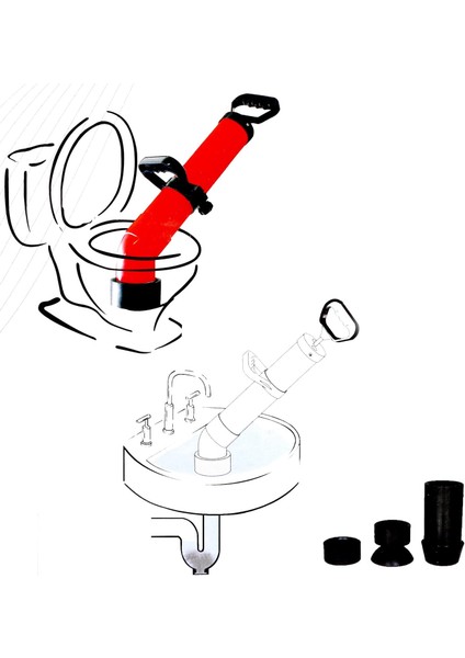 Dali Klozet ve Lavabo ve Süzgeç Açma Pompası 3 Başlıklı