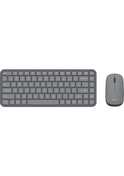 SPT6338 Kablosuz Set Wireless Set Kablosuz Klavye Kablosuz Mouse Türkçe Q Klavye ve Mouse Seti Gri