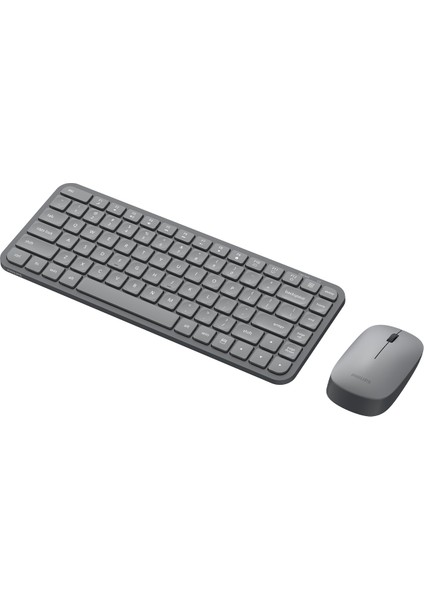 SPT6338 Kablosuz Set Wireless Set Kablosuz Klavye Kablosuz Mouse Türkçe Q Klavye ve Mouse Seti Gri