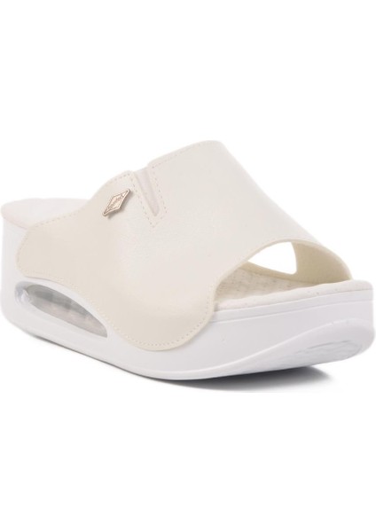 Beyaz Air Taban Kadın Terlik 100-962 Z