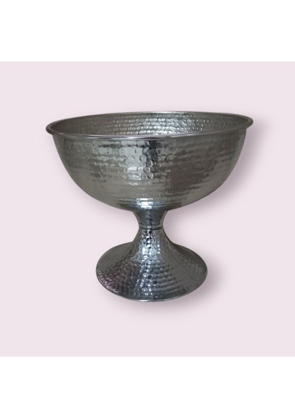 Saksı Metal Ayaklı Nikel 23 cm