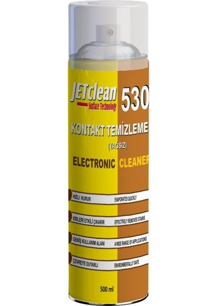 Jetclean 530 500 ml Kontak Yağsız Sprey