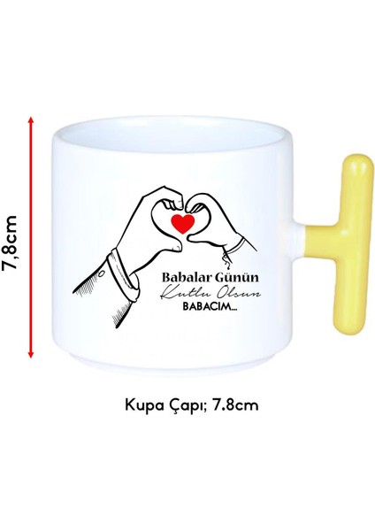 Babalar Günü T Kulplu Kupa – Sarı