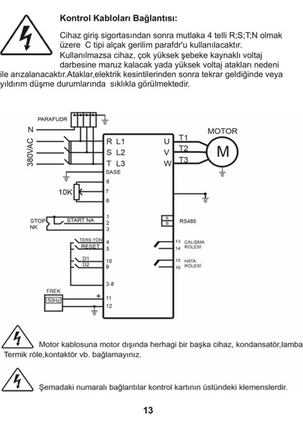 45KW Ac Motor Hız Kontrol Cihazı (Frekans Konvertörü) modelleri