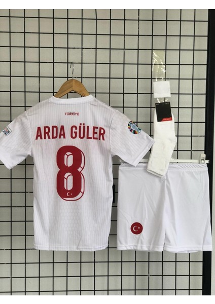 A.r.d.a. G.ü.l.e.r. Türkiye Euro 2024 Milli Takımı Iç Saha Çocuk Forması 4'lü Set (Beyaz)