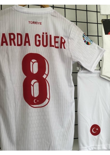 A.r.d.a. G.ü.l.e.r. Türkiye Euro 2024 Milli Takımı Iç Saha Çocuk Forması 4'lü Set (Beyaz)