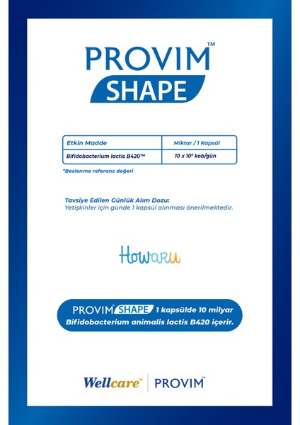 Provim Shape Probiyotik 30 Kapsül