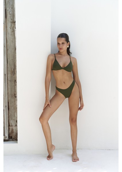 Bintang Ayarlanabilir Üçgen Haki Bikini Üstü fiyatları