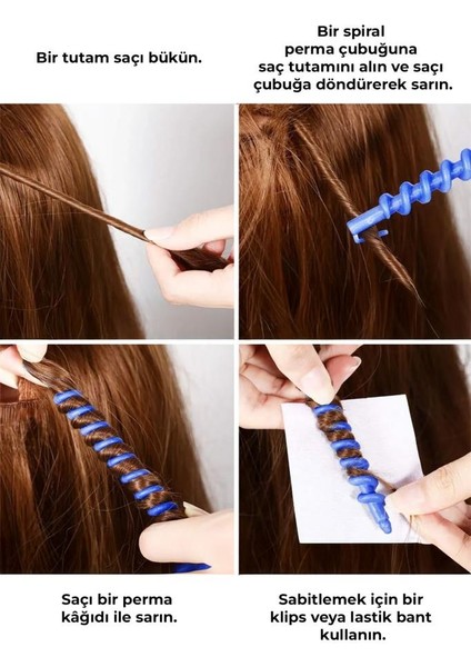 İnce Model Spiral Saç Kıvırma Aparatı