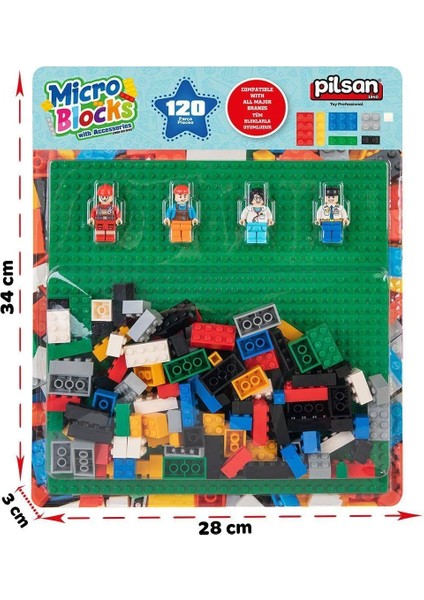 03 625 Pilsan Micro Bloklar 120 Parça