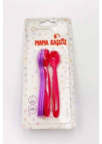 6’lı Bebek Mama Kaşığı Pembe fiyatları