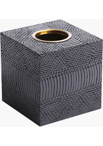 Kare Çekme Peçetelik Siyah 12X12X12CM fiyatları
