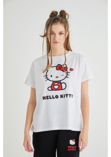 Lisanslı Baskılı Basic T-Shirt Relaxed Pamuk