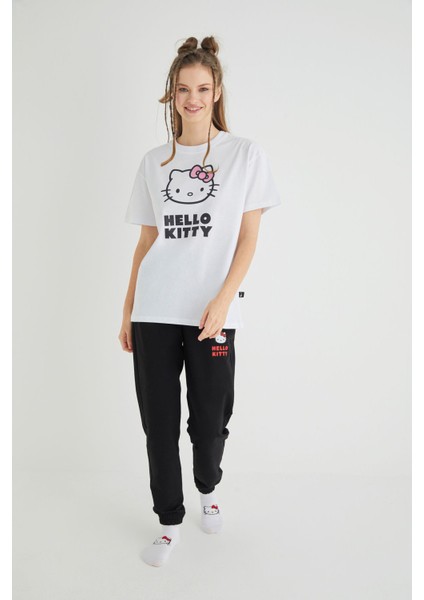 Lisanslı Baskılı Basic Beyaz T-Shirt Kalıp Pamuk modelleri