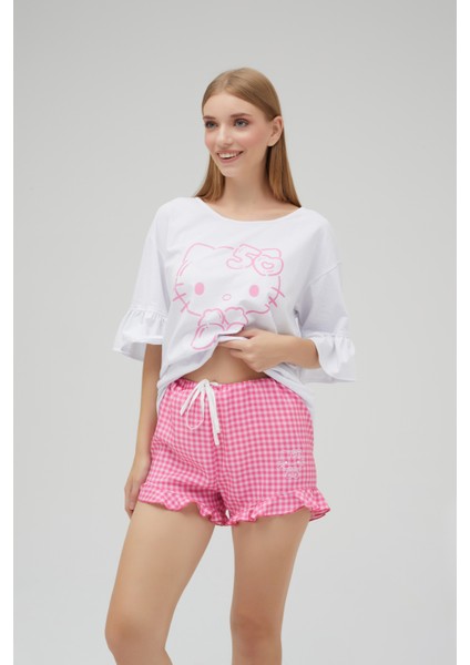 Lisanslı Şortlu Kısa Kol Pijama Takımı