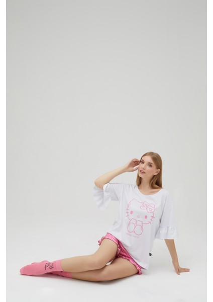 Lisanslı Şortlu Kısa Kol Pijama Takımı