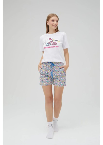 Lisanslı Baskılı Kısa Şortlu Pijama Takımı fırsatları