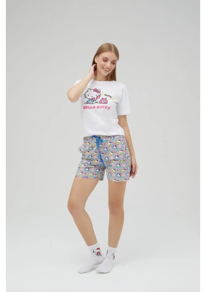 Lisanslı Baskılı Kısa Şortlu Pijama Takımı indirimleri