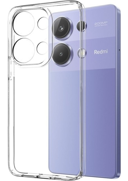 Xiaomi Redmi Note 13 Pro 4G Şeffaf Kılıf + Cam Ekran Koruyucu (1 CAM 1 KILIF)