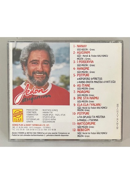 Fedon Aşığınım CD (Orjnal 1992 Dönem Baskı Cd) fiyatları