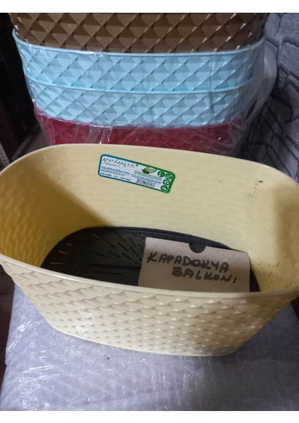 Saksı Oval Balkon 2 Adet