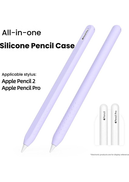 Apple Pencil (2. Nesil) Entegre Kalem Kılıfı Silikon Koruyucu Kapak-Mor (Yurt Dışından) indirimleri