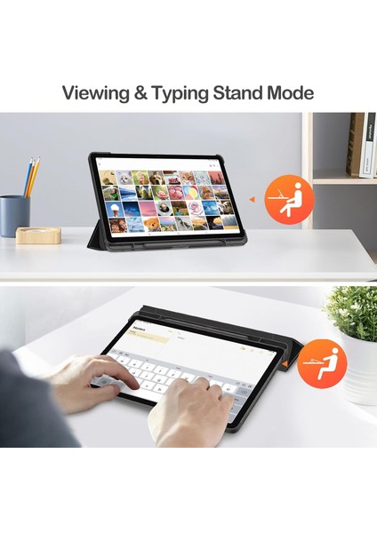 Samsung Galaxy Tab S9 FE/S10 Fe 10.9inç Uyumlu Kılıf Flip Cover S Pen Kalem Bölmeli Slim Pc Case indirimleri