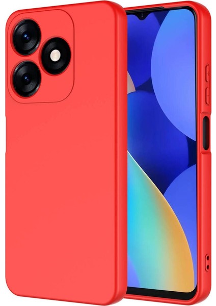 Tecno Spark 10C Kılıf Kamera Korumalı Lansman Kadife Iç Yüzeyli (Şık Tasarım) Silikon Kap