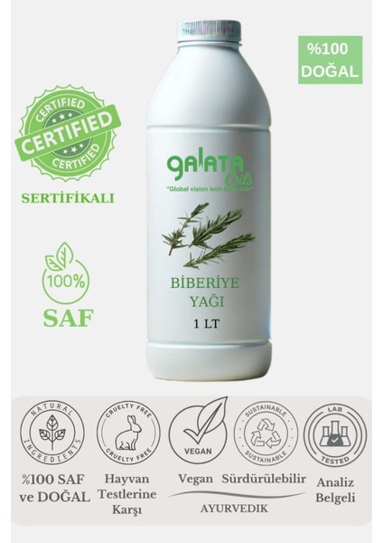 Biberiye Uçucu Yağı (Rosemary Essential Oil) %100 Saf ve Doğal 1 Lt