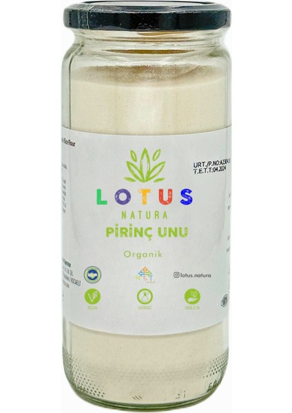 Organik Bebek Pirinç Unu 320 gr