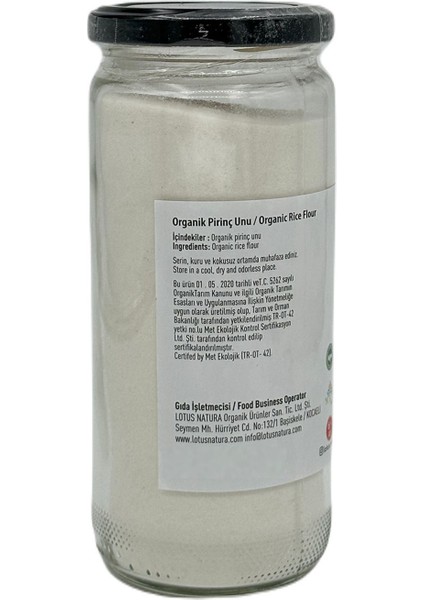 Organik Bebek Pirinç Unu 320 gr modelleri