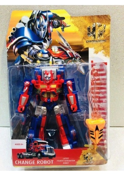 Transformer Optimus Prime Robota Dönüşen Oyuncak Robot Araba Tır Kamyon