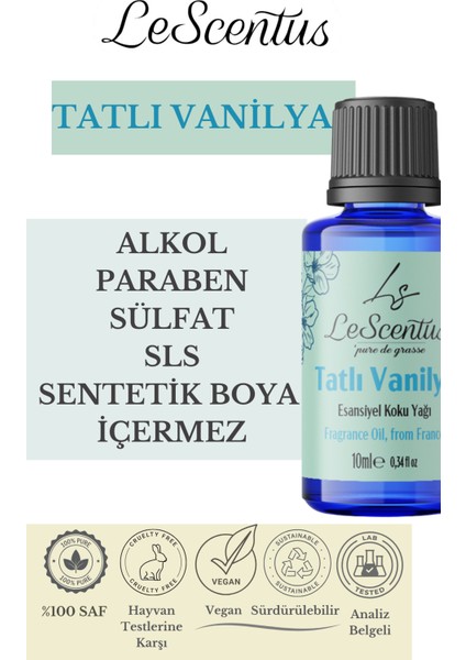 Tatlı Vanilya Esansiyel Koku Yağı Buhurdanlık Yağı Difüzör Hobi Esansı Oda Ortam Kokusu 10 ml modelleri