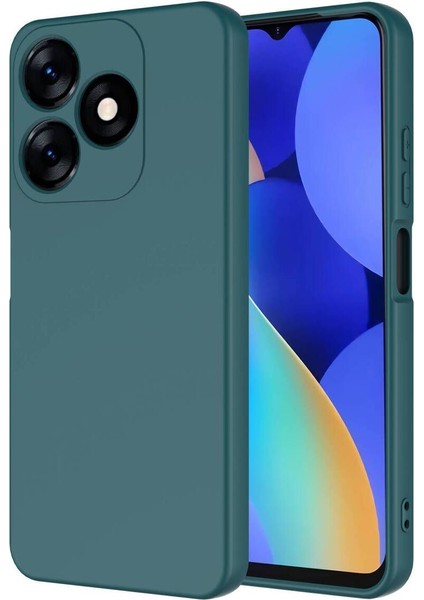 Tecno Spark 10C Kılıf Kamera Korumalı Lansman Kadife Iç Yüzeyli (Şık Tasarım) Silikon Kap