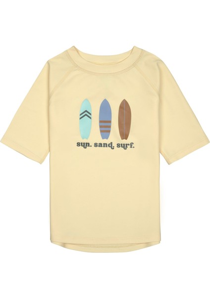 Surfboards Uv Korumalı Kısa Kollu Mayo Tişört Vanilla