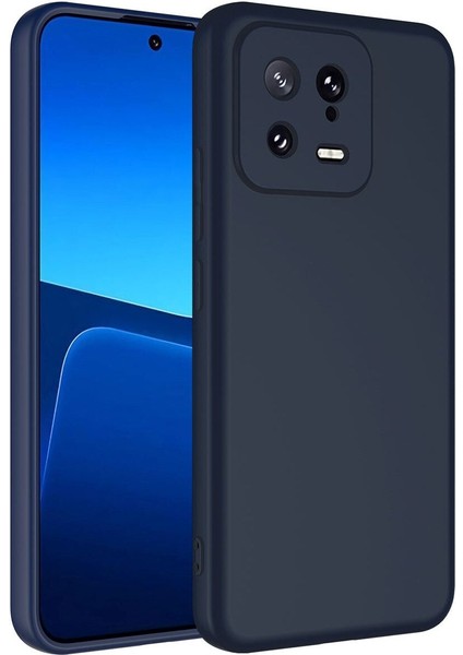 Xiaomi Mi 13 Kılıf Kamera Korumalı Lansman Kadife Iç Yüzeyli (Şık Tasarım) Silikon Kapak