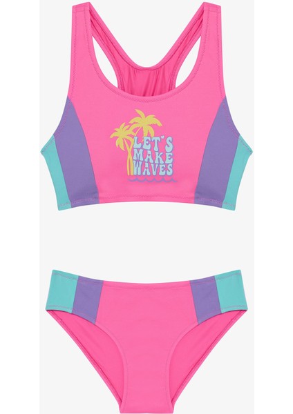 Lila Genç Kız Bikini Takımı
