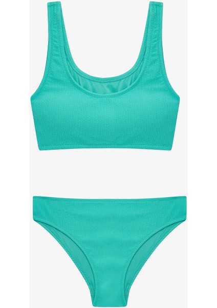 Turkuaz Genç Kız Bikini Takımı