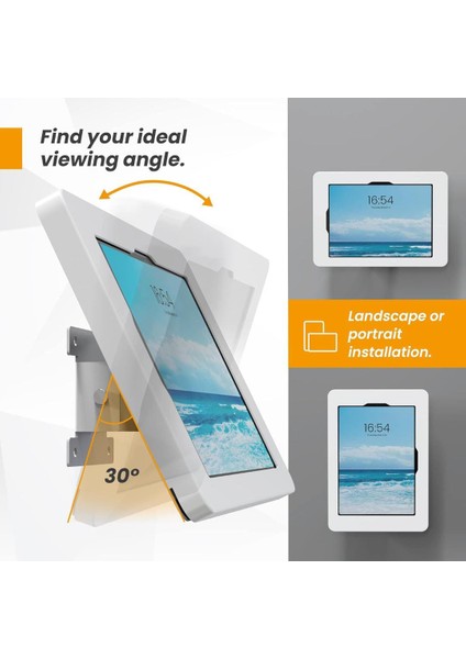 Ipad Duvar Askısı, 10,9 Inç Ipad 10 Nesil, 11 Inç iPad Pro 1 2 3 4, Air 4 5 Tablet Tutucu, Kilitlenebilir Anahtar, Mağazalar, Kütüphaneler, Akıllı Ev Için fiyatları