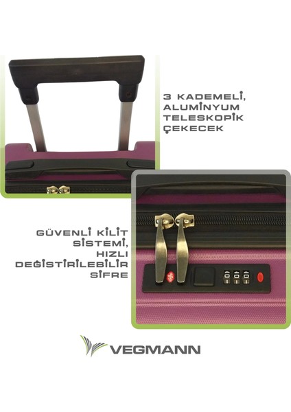 Tartılı Scavel Violet 3 Lü Valiz Seti fiyatları