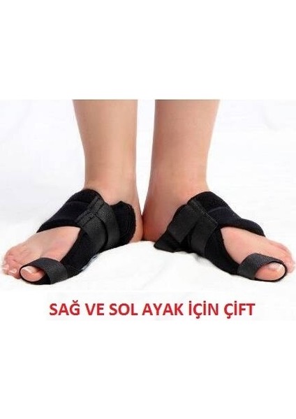 Ayak Baş Parmak Düzeltici Halluks Valgu Gece Ateli Bunyon Bunion-White