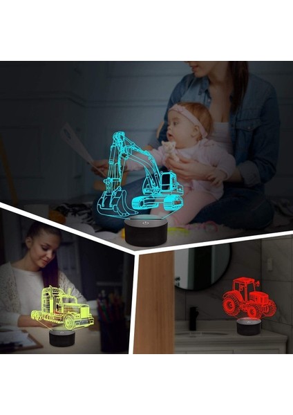 3D Araba Lambası Gece Lambası 3D Illüzyon Lambası F Ebeveyn (Yurt Dışından) fırsatları