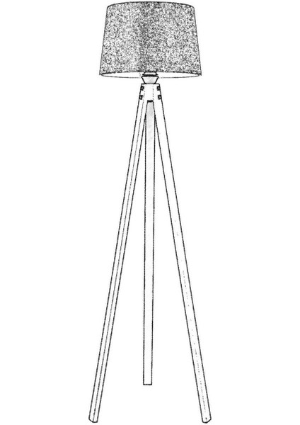 LM-65214-1E Eskitme Kaplama Lambader E27 Ahşap Kumaş 40CM modelleri
