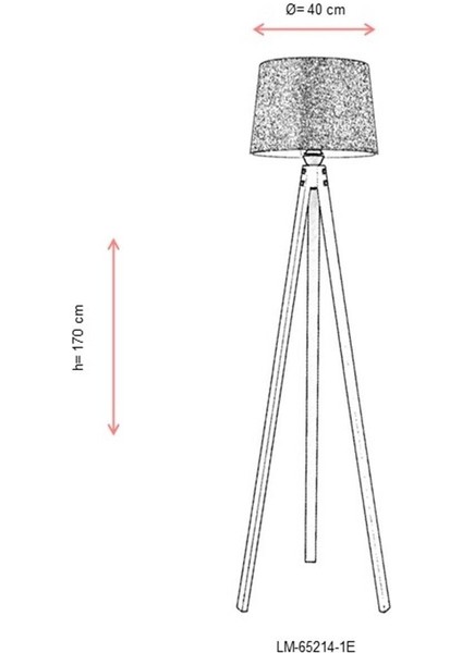LM-65214-1E Eskitme Kaplama Lambader E27 Ahşap Kumaş 40CM fırsatları