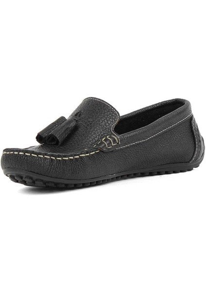 Kadın Siyah Püsküllü Deri Loafer fırsatları