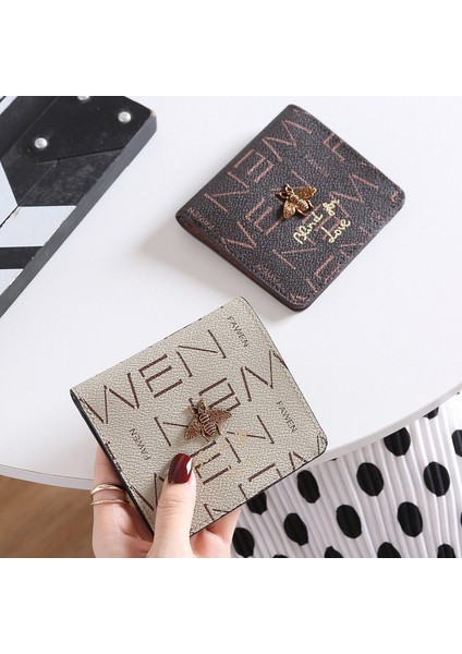 Cüzdan Kadın Kısa Moda Gerçek Deri Kadın Cüzdan Mini Ultra Ince Inek Deri Cüzdan Kart Tutucu (Yurt Dışından) modelleri